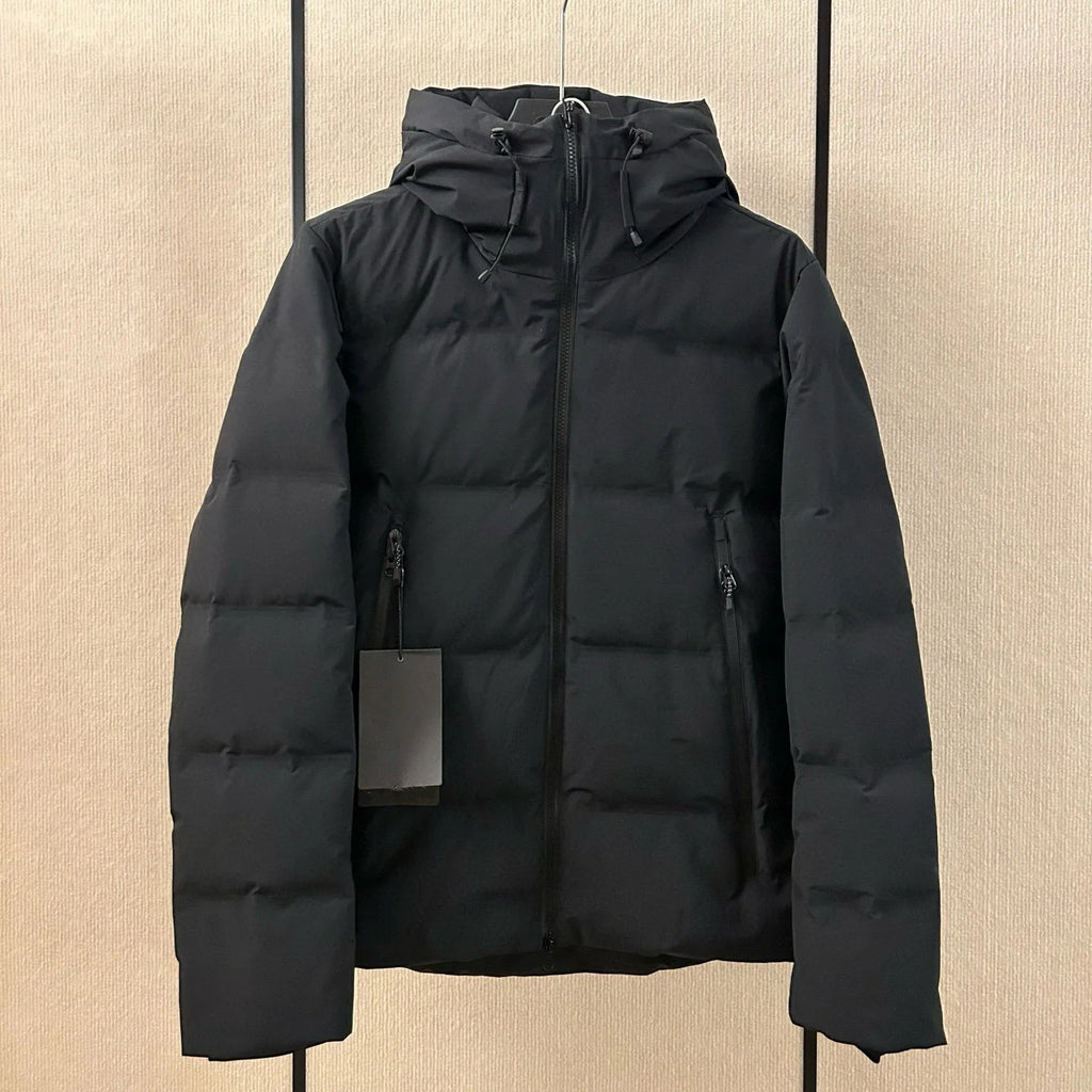 Flix and Ponyo Men's/Women's Waterproof Hooded Duck Down Puffer Jacket for Winter Outdoor Sports Unisex