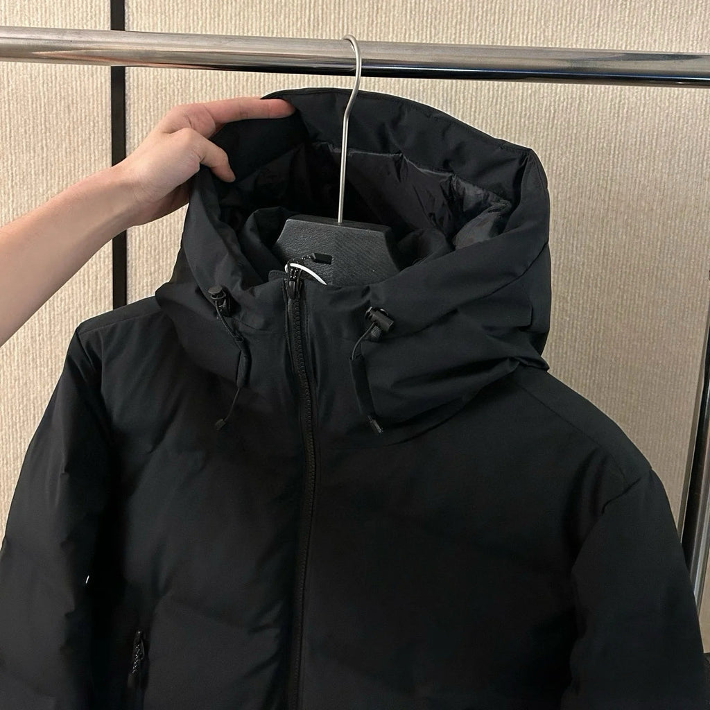 Flix and Ponyo Men's/Women's Waterproof Hooded Duck Down Puffer Jacket for Winter Outdoor Sports Unisex