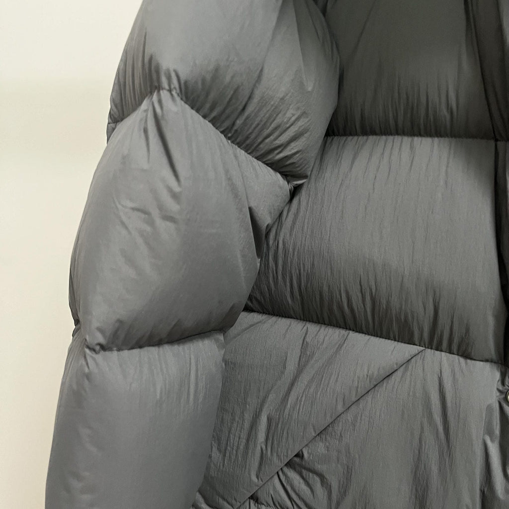 Goose Down Jacket Coat Warm Black Dark Color Unisex Hooded 850FP Toasty Cozy Soft Downy Lightweight model 2319