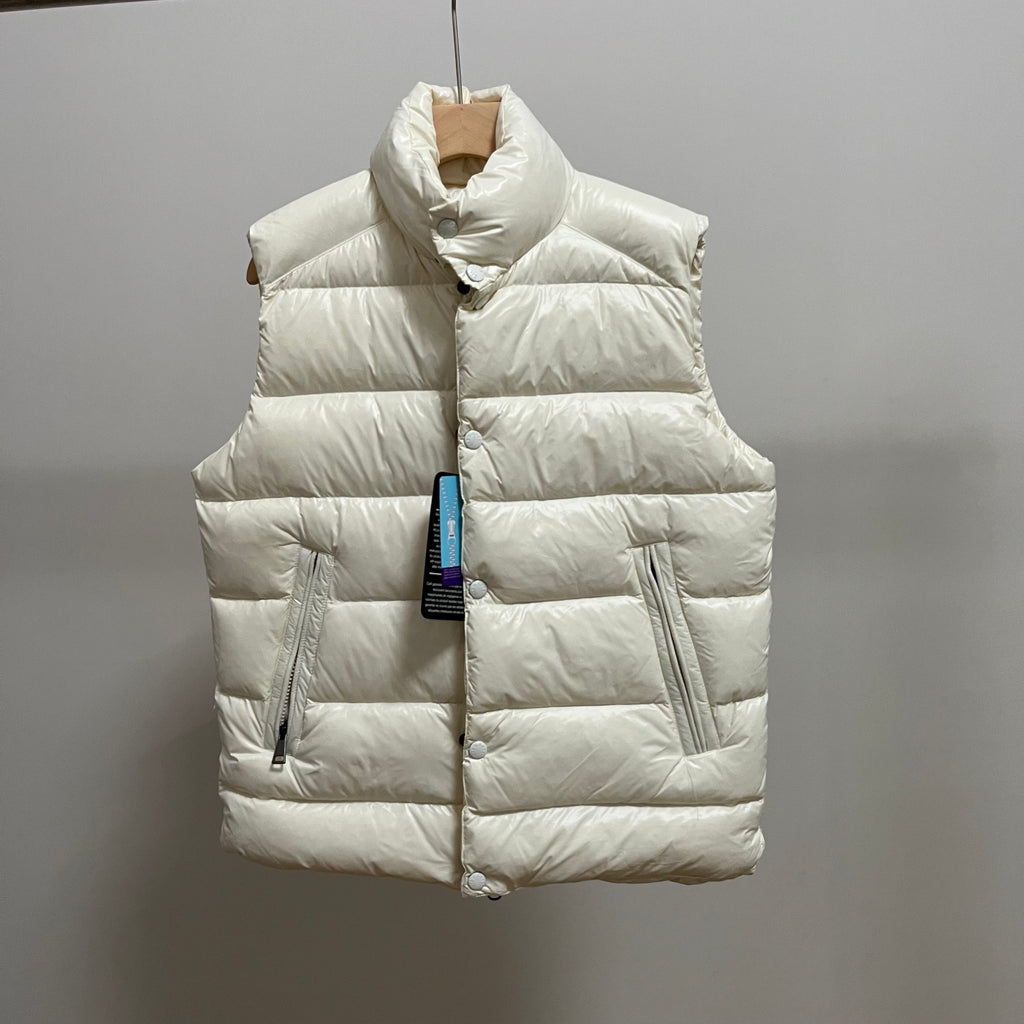 Goose Down Vest Jacket Puffy Vest Flulffy Warm Easy Clean Unisex 850FP model 1927