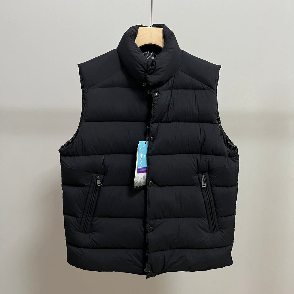 Goose Down Vest Jacket Puffy Vest Flulffy Warm Easy Clean Unisex 850FP model 1927