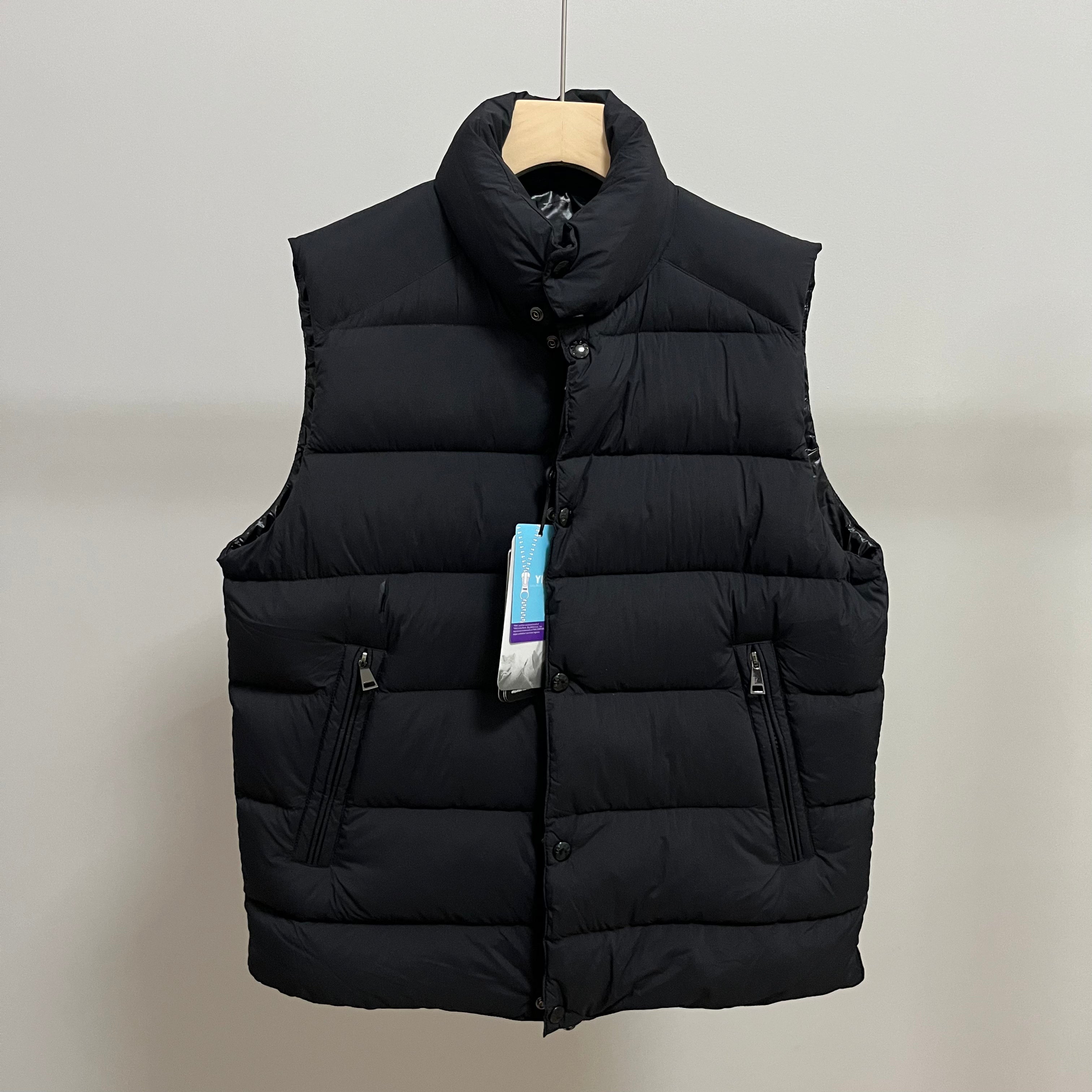 Goose Down Vest Jacket Puffy Vest Flulffy Warm Easy Clean Unisex 850FP model 1927