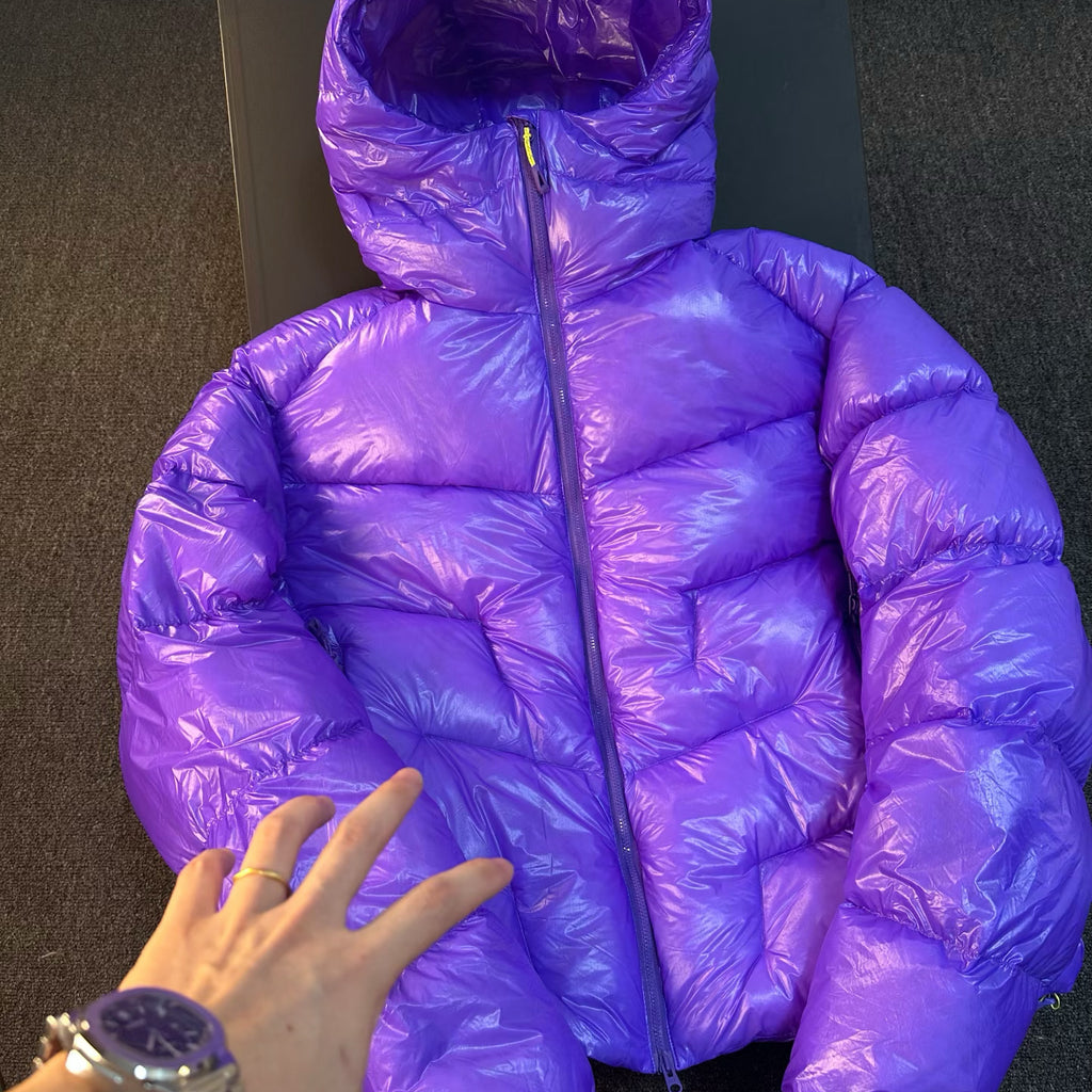 Hooded 1000 Fill Power Water-Repellent Goose Down Lightweight Insulated Outdoor Jacket for Men and Women Unisex Warm  Water-proof with Pocket 1000FP