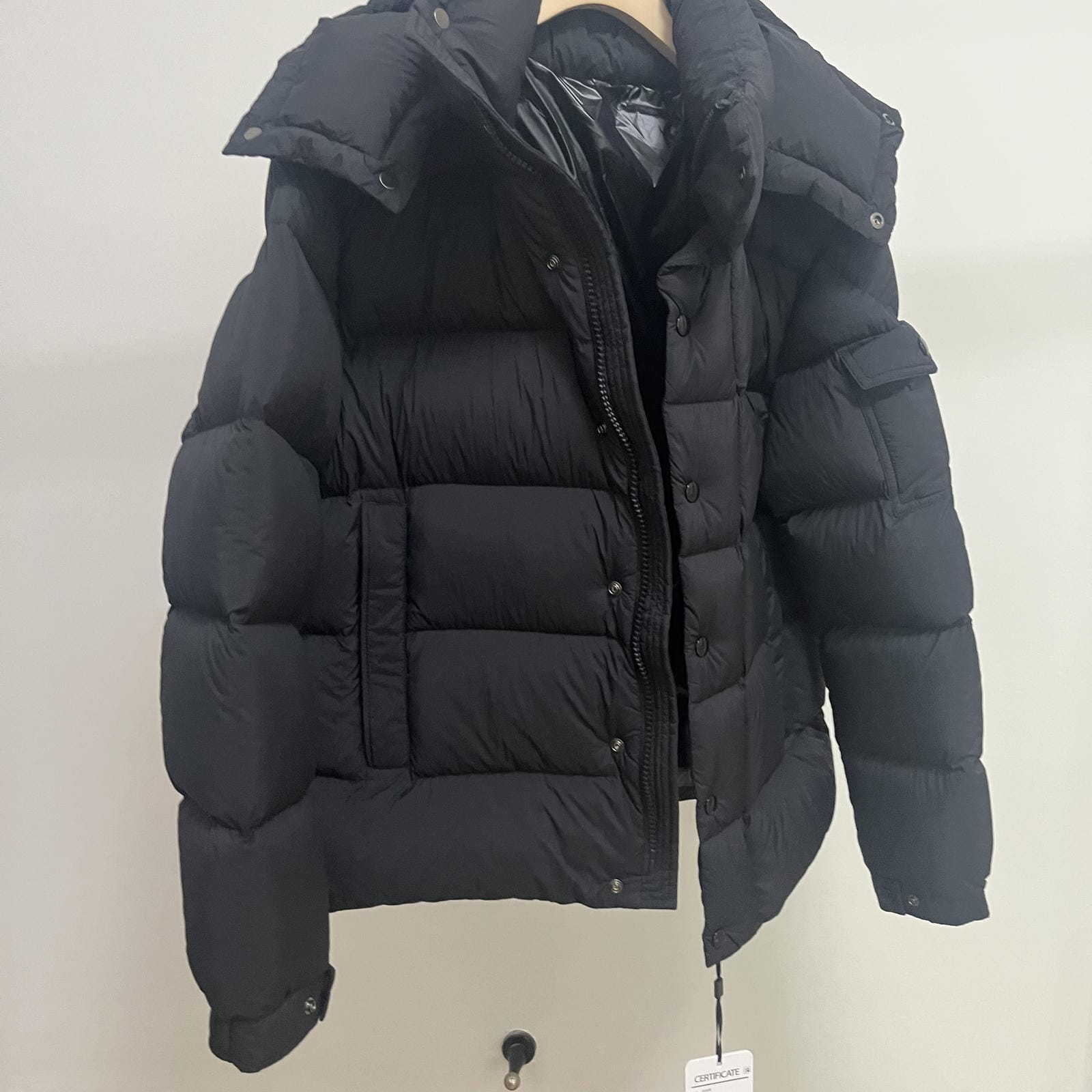 Goose Down Jacket Puffy Fluffy Warm Woman Easy Clean With Hood Lightweight 850FP model 3017
