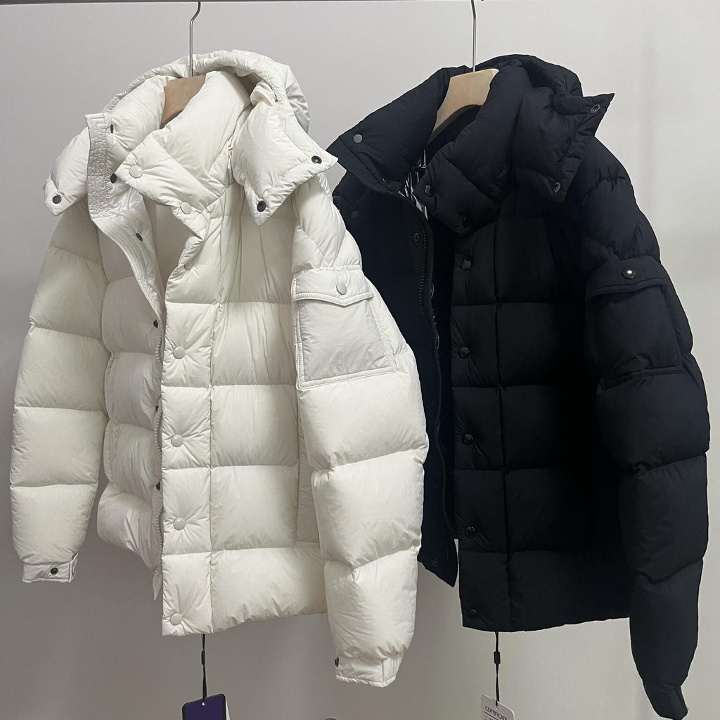 Goose Down Jacket Puffy Fluffy Warm Woman Easy Clean With Hood Lightweight 850FP model 3017