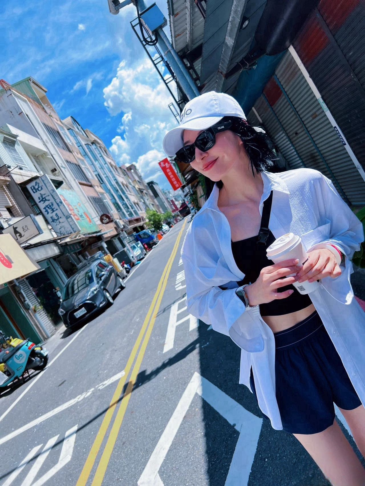 Quick-Dry Breathable Lined Shorts High Waist Webbing Yoga Fitness Running Anti-Exposure Women