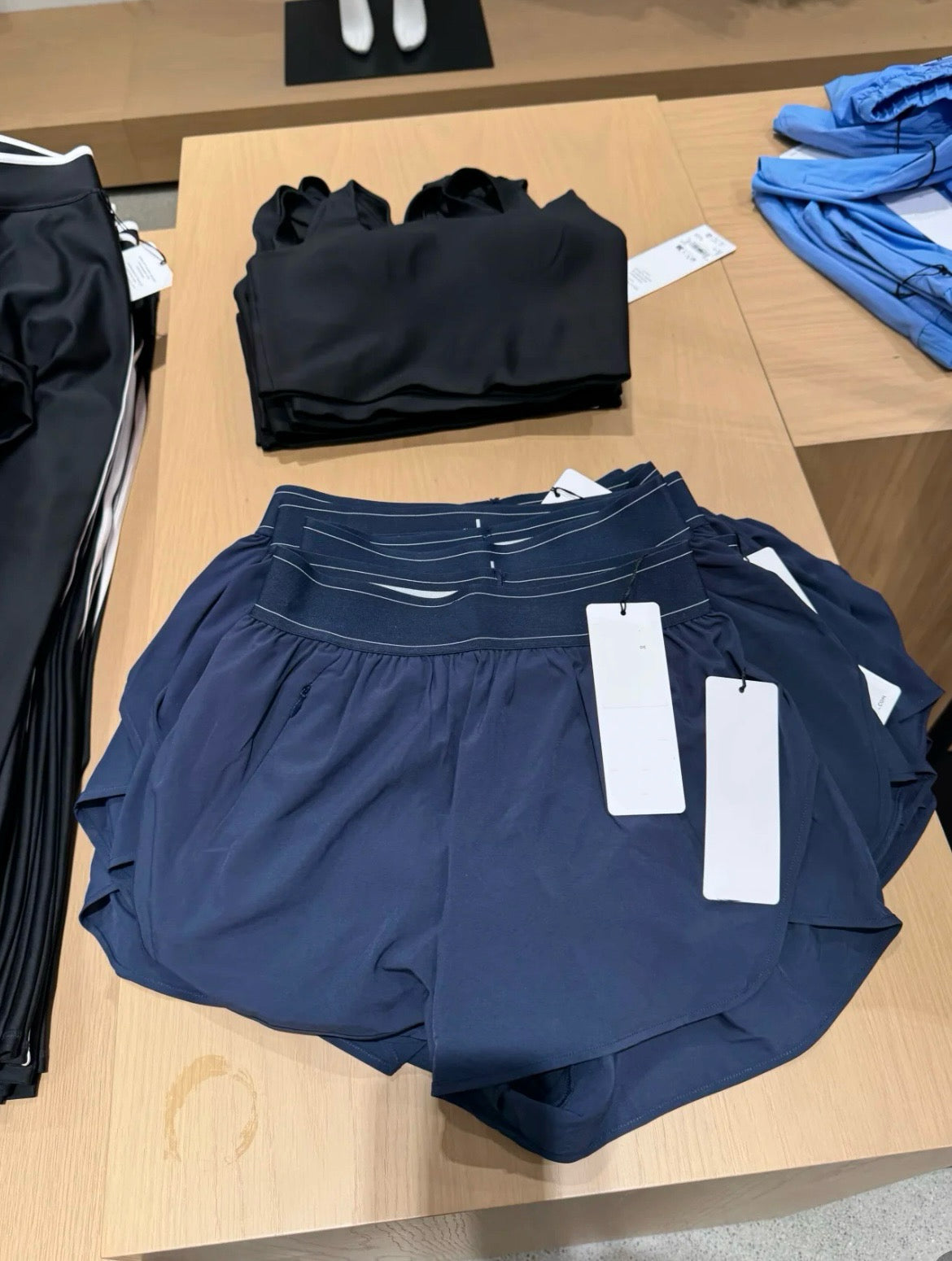 Quick-Dry Breathable Lined Shorts High Waist Webbing Yoga Fitness Running Anti-Exposure Women