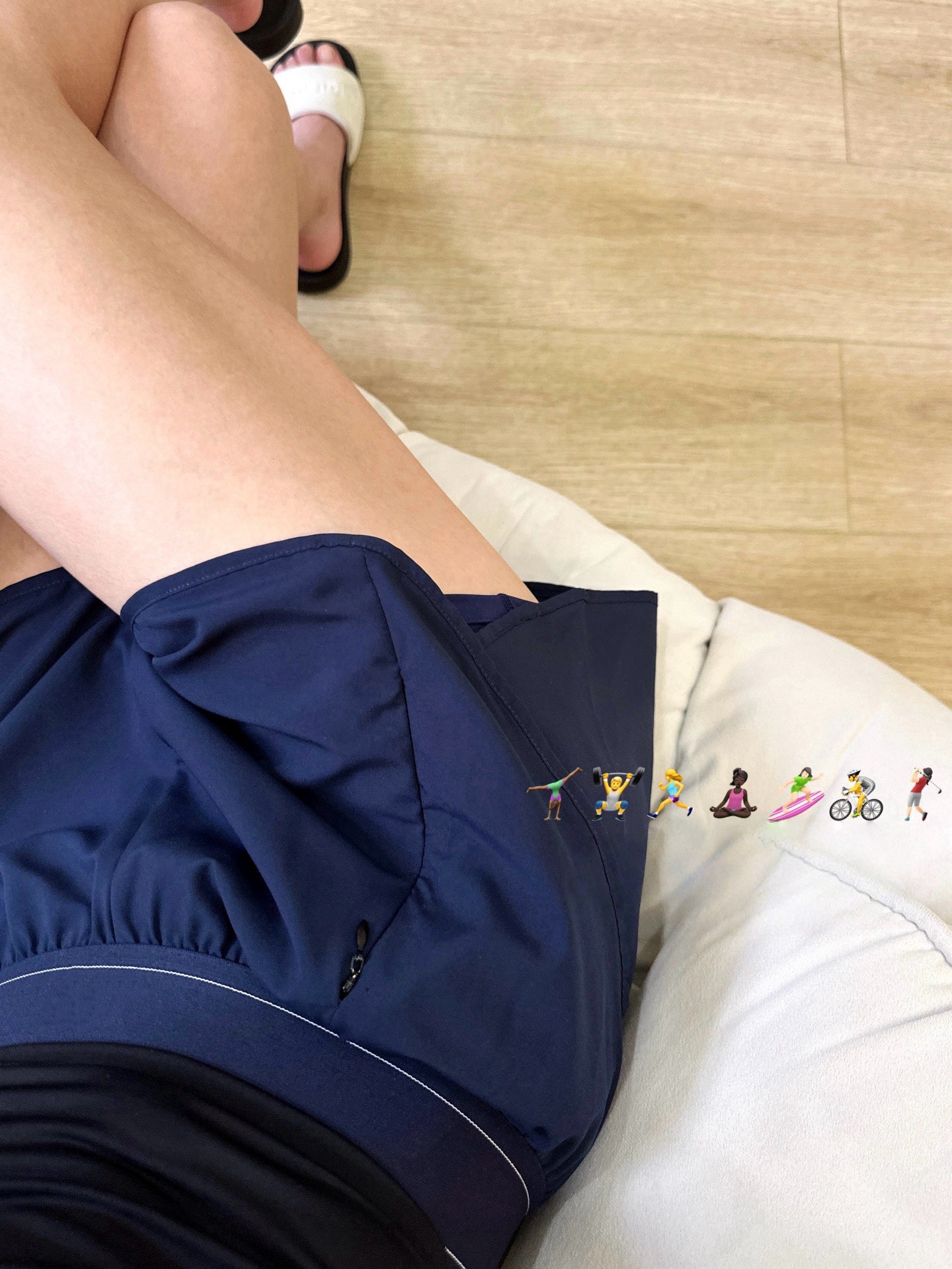 Quick-Dry Breathable Lined Shorts High Waist Webbing Yoga Fitness Running Anti-Exposure Women