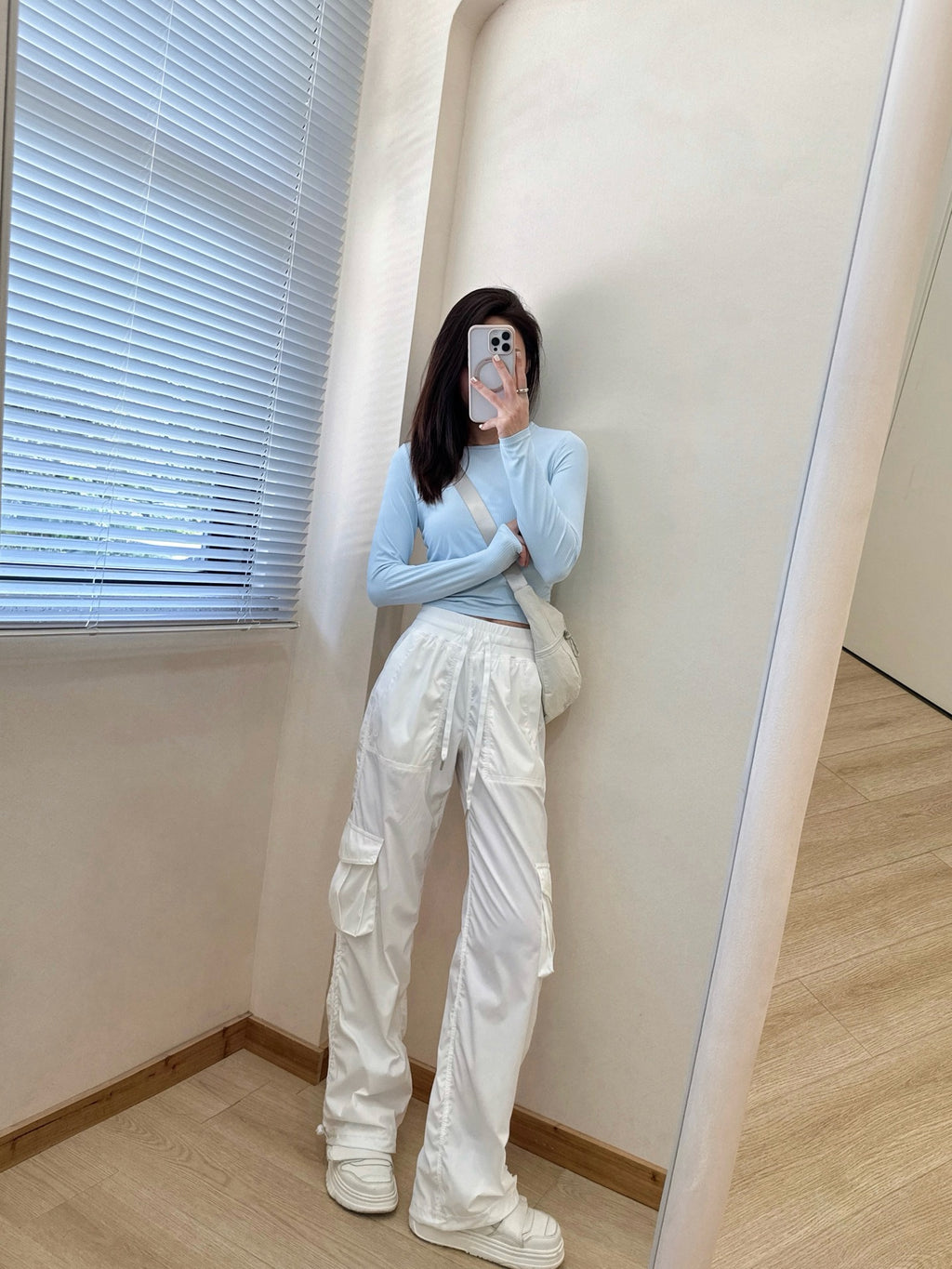 Dance Studio Workwear Loose Pants Lightweight Outdoor Quick-Dry Casual Sports High-Waist Drawstring Straight-Leg Pants for Women