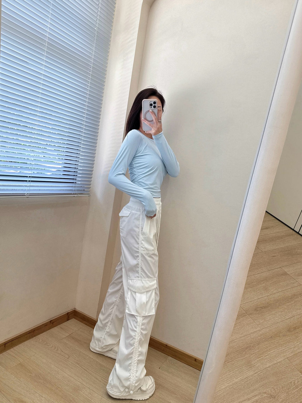 Dance Studio Workwear Loose Pants Lightweight Outdoor Quick-Dry Casual Sports High-Waist Drawstring Straight-Leg Pants for Women