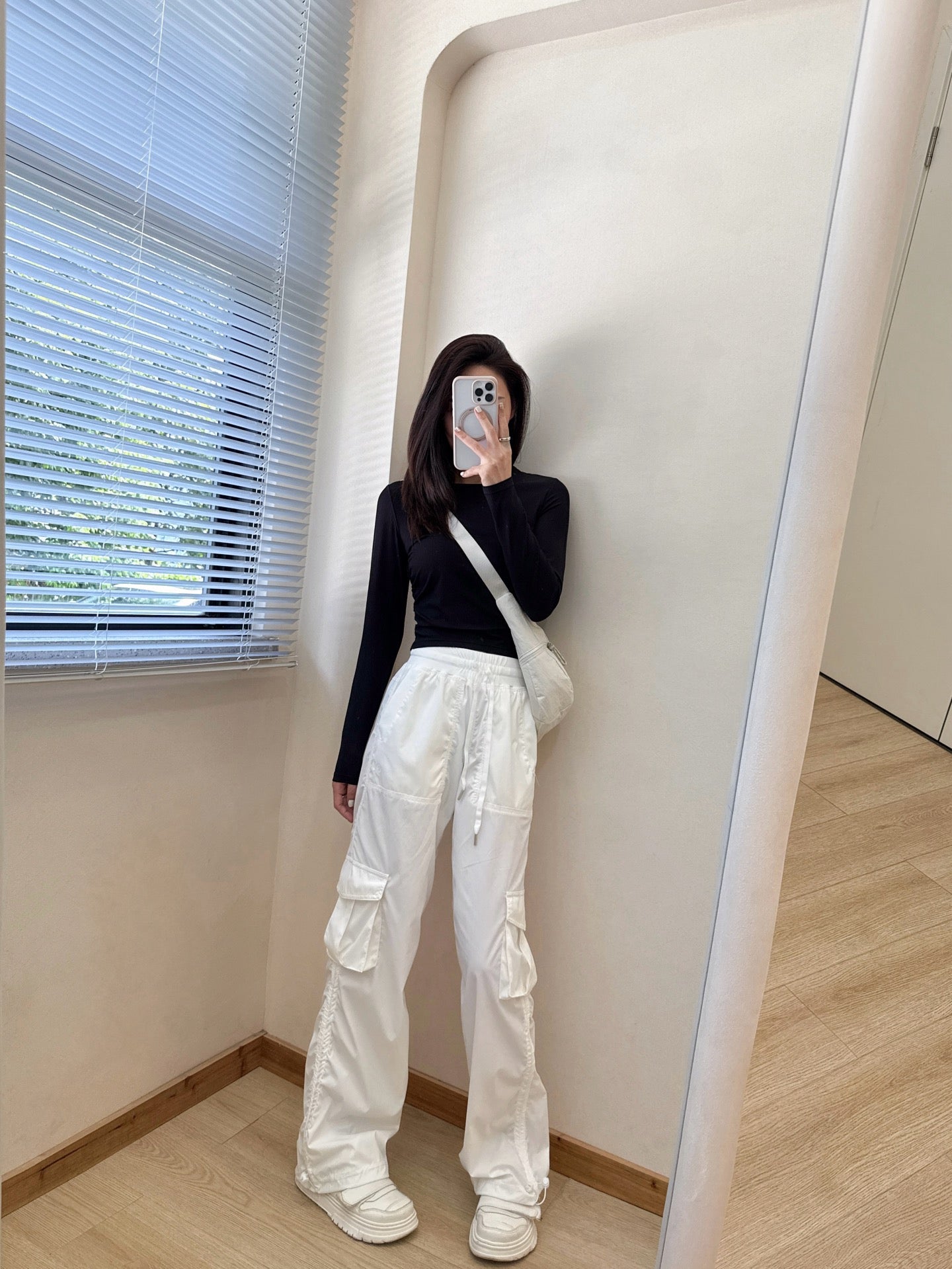 Dance Studio Workwear Loose Pants Lightweight Outdoor Quick-Dry Casual Sports High-Waist Drawstring Straight-Leg Pants for Women