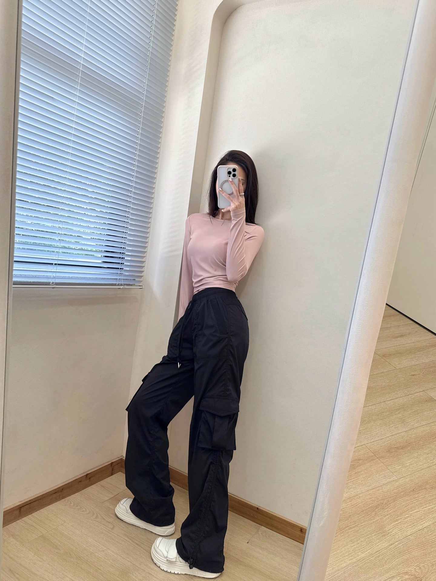 Dance Studio Workwear Loose Pants Lightweight Outdoor Quick-Dry Casual Sports High-Waist Drawstring Straight-Leg Pants for Women