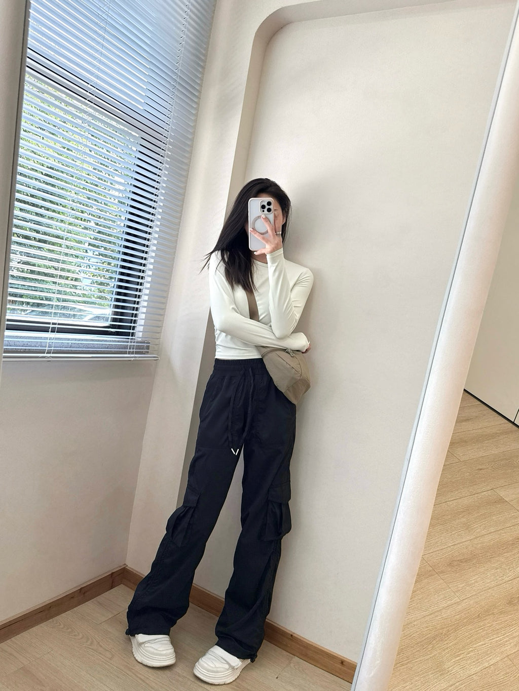 Dance Studio Workwear Loose Pants Lightweight Outdoor Quick-Dry Casual Sports High-Waist Drawstring Straight-Leg Pants for Women