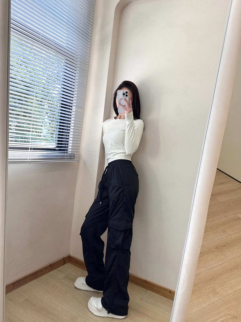 Dance Studio Workwear Loose Pants Lightweight Outdoor Quick-Dry Casual Sports High-Waist Drawstring Straight-Leg Pants for Women