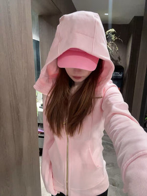 Cherry Blossom Pink （Gold Zipper ）