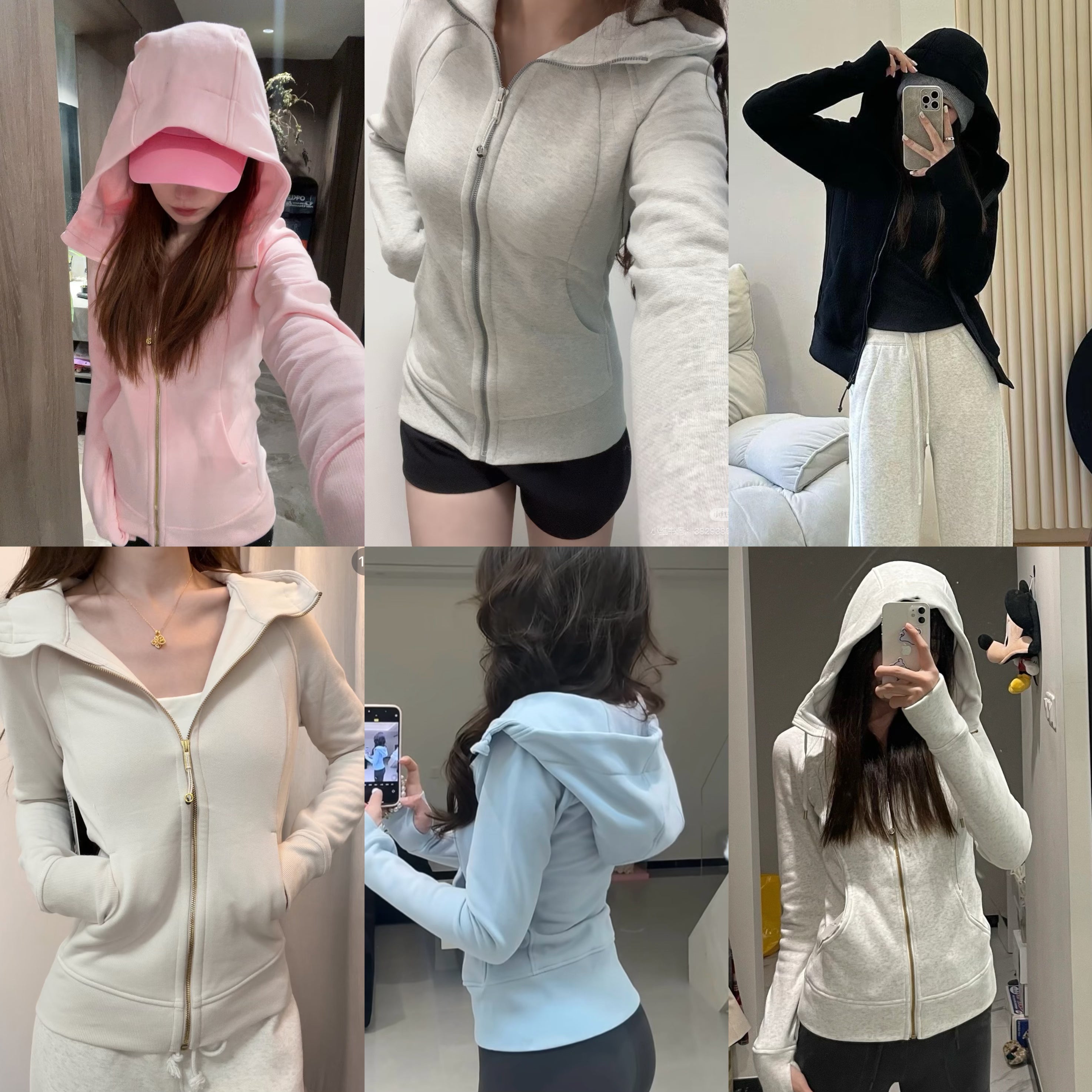 Women’s Slim Fit Thermal Fleece Hoodie 3D Ergonomic Jacket with Side Ribbed Panels Snatched Waist Workout Top for Gym, Yoga & Commute