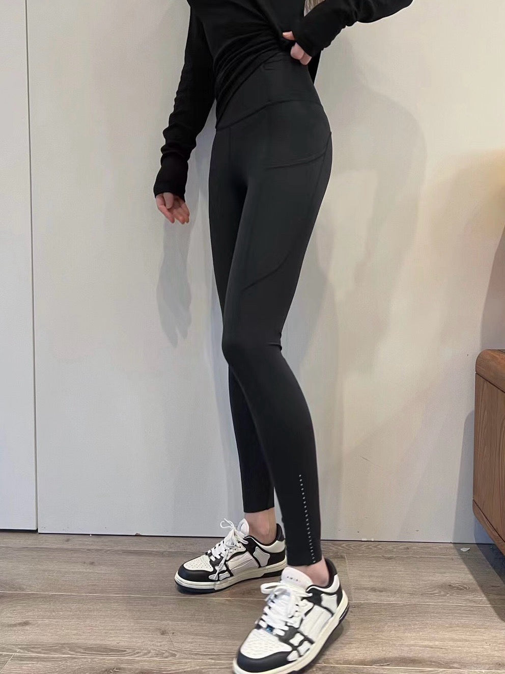 Fast and Free Women's Sports High Waist Leggings Side Pocket Yoga Pants