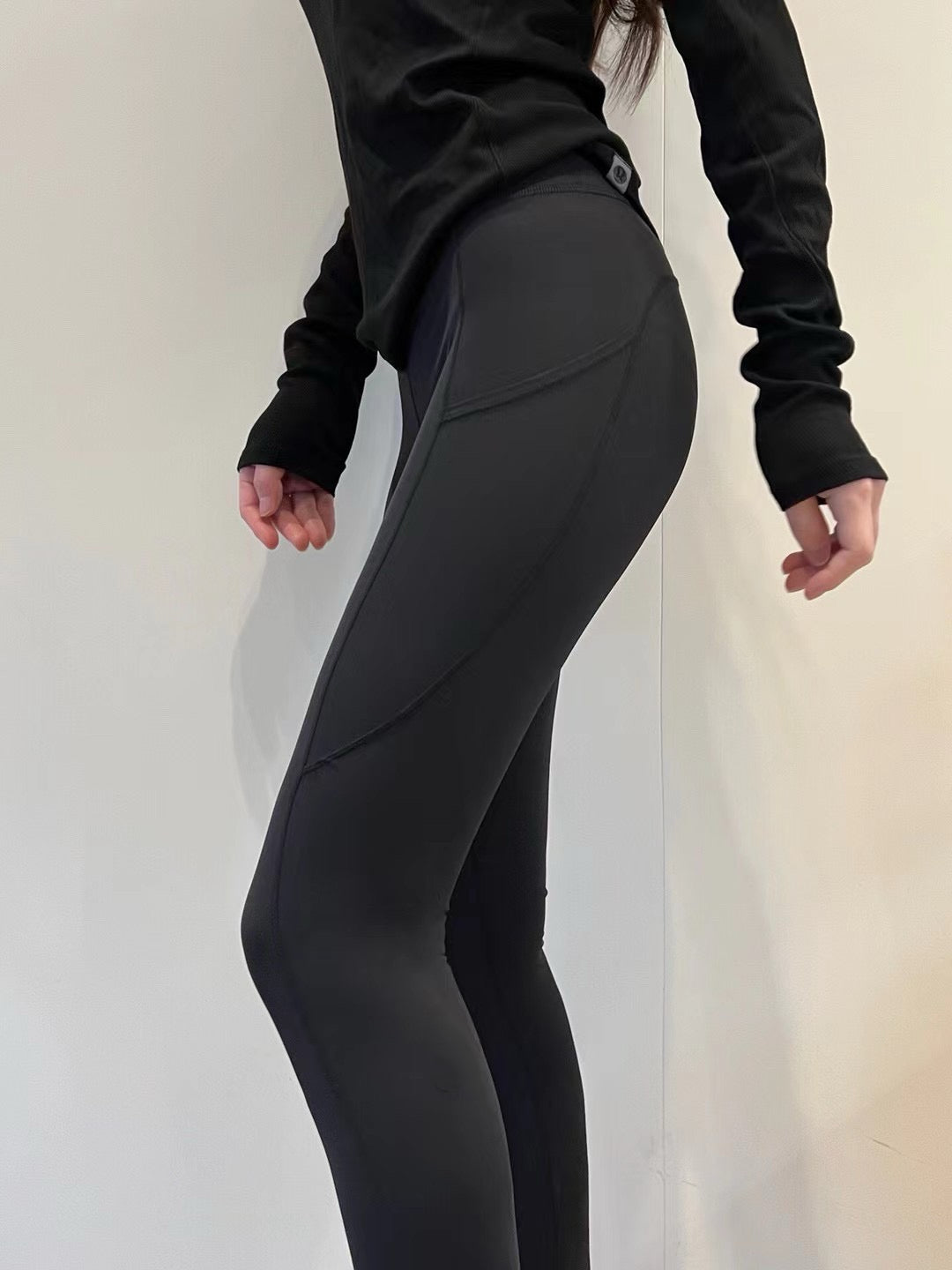 Fast and Free Women's Sports High Waist Leggings Side Pocket Yoga Pants