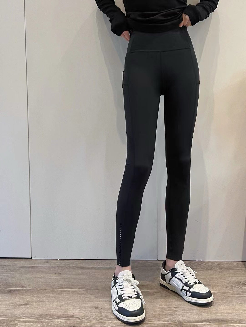 Fast and Free Women's Sports High Waist Leggings Side Pocket Yoga Pants