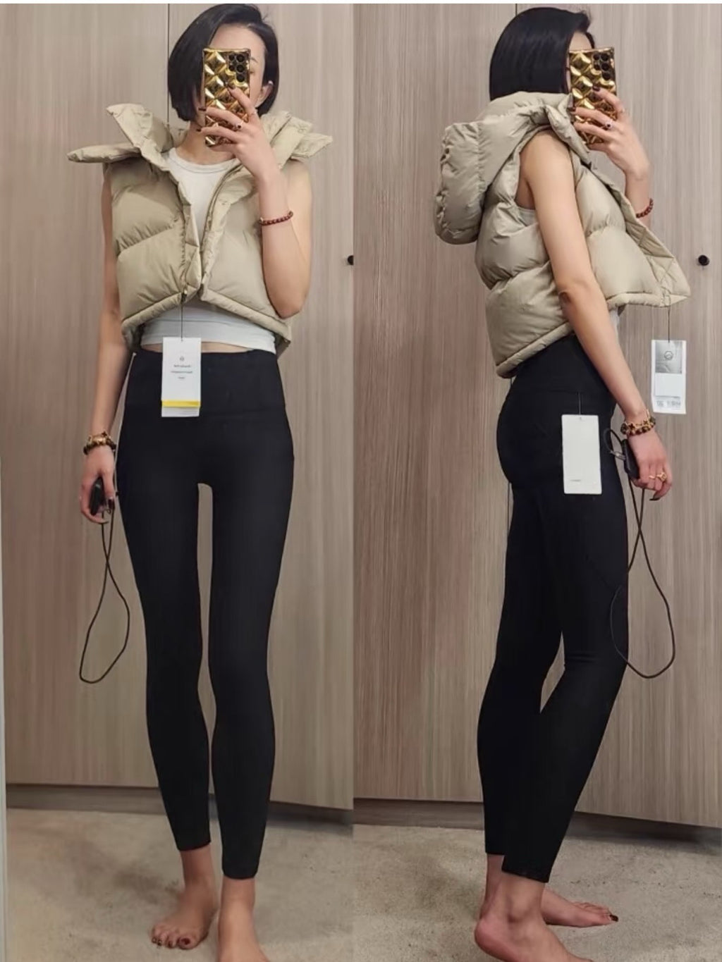 Fast and Free Women's Sports High Waist Leggings Side Pocket Yoga Pants