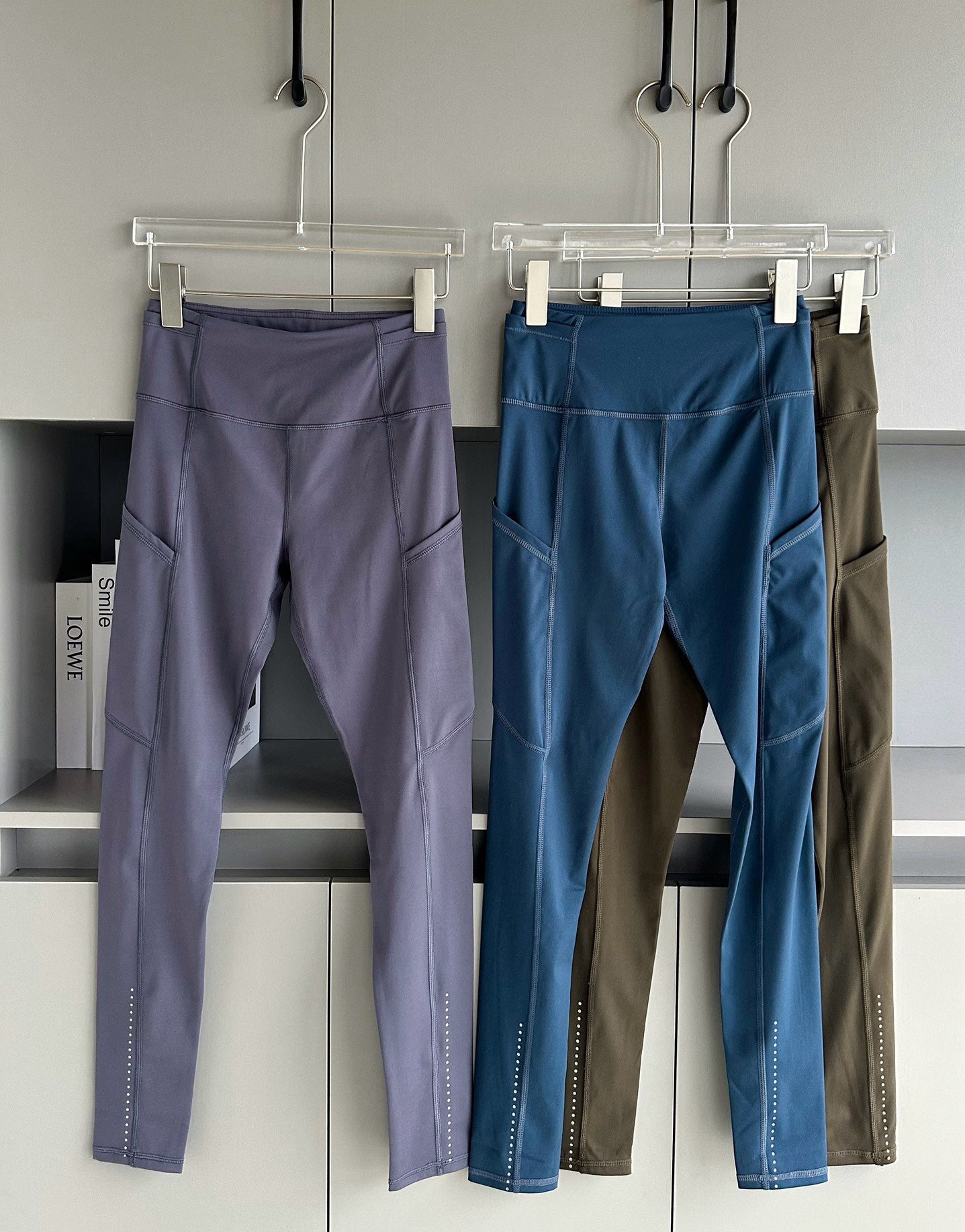 Fast and Free Women's Sports High Waist Leggings Side Pocket Yoga Pants