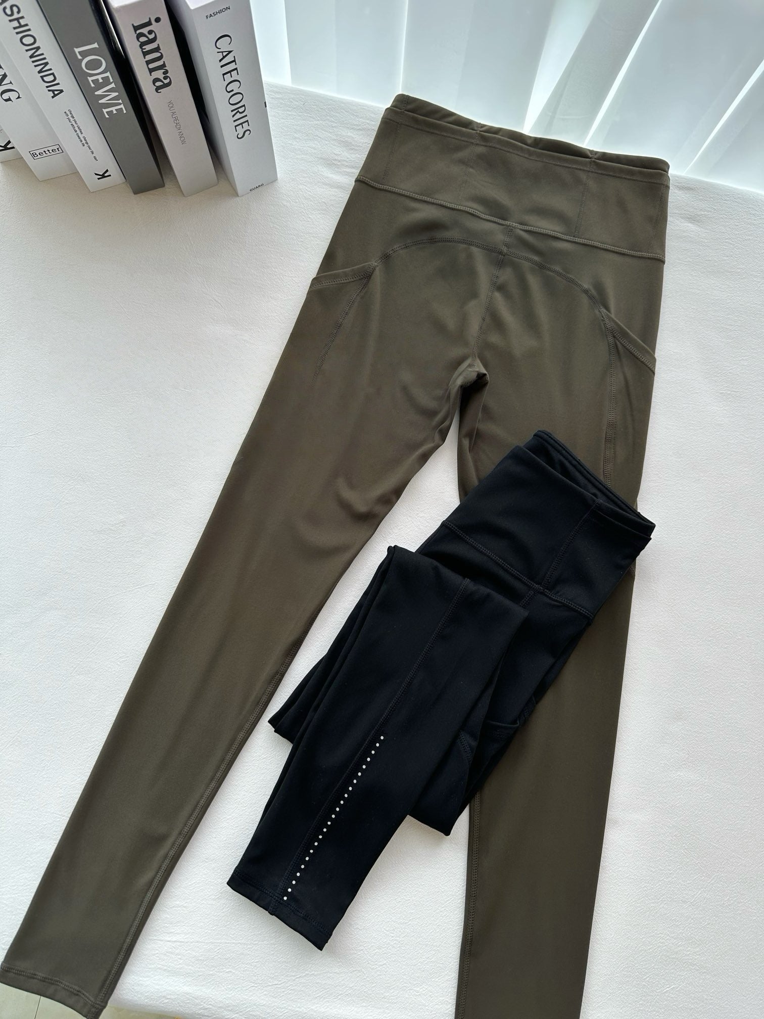 Fast and Free Women's Sports High Waist Leggings Side Pocket Yoga Pants