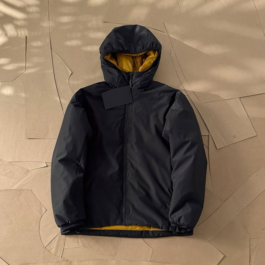 Winter Men's Women's  Unisex Lightweight Cotton Jacket Water-Resistant Hooded Design Windproof Warm Cotton Coat Fashion Trendy Men's Outerwear Lightweight Thermal  Cotton-Padded