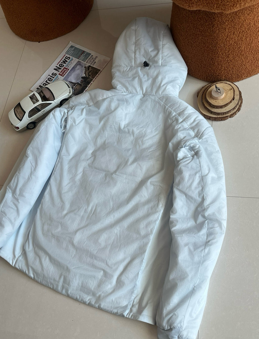 Winter Men's Women's  Unisex Lightweight Cotton Jacket Water-Resistant Hooded Design Windproof Warm Cotton Coat Fashion Trendy Men's Outerwear Lightweight Thermal  Cotton-Padded