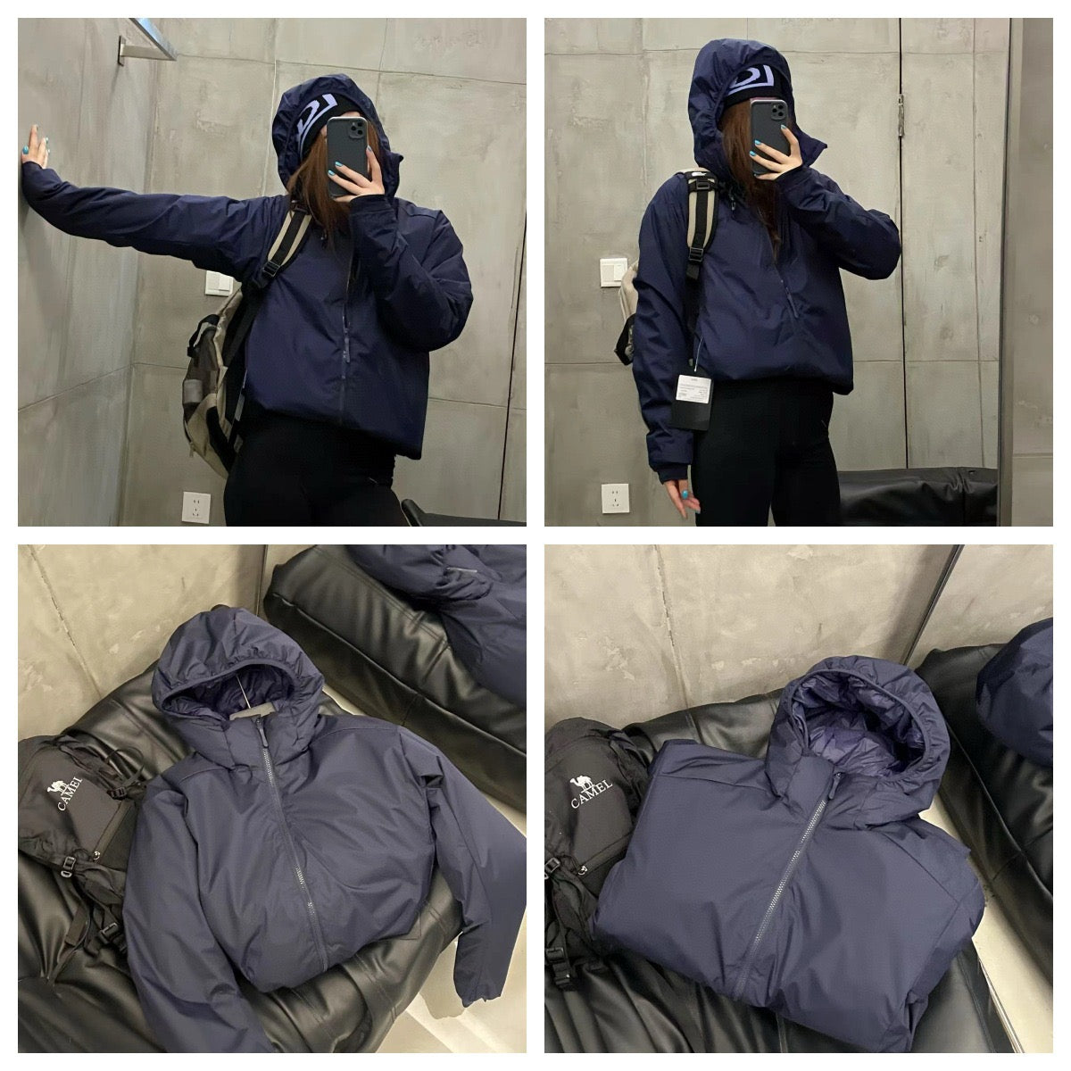 Winter Men's Women's  Unisex Lightweight Cotton Jacket Water-Resistant Hooded Design Windproof Warm Cotton Coat Fashion Trendy Men's Outerwear Lightweight Thermal  Cotton-Padded