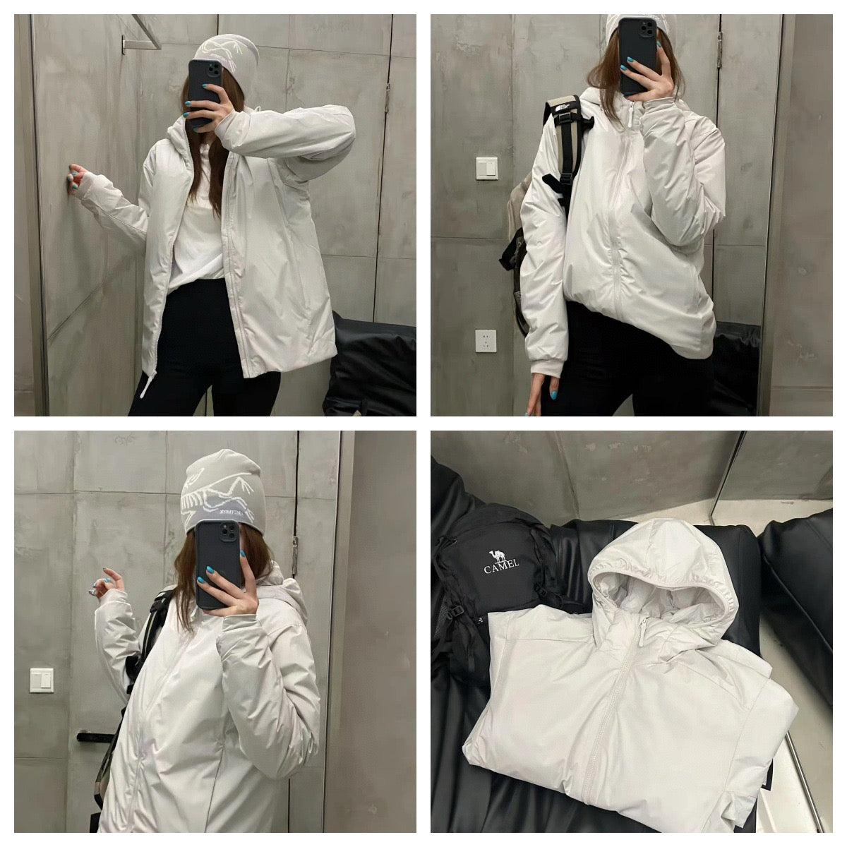 Winter Men's Women's  Unisex Lightweight Cotton Jacket Water-Resistant Hooded Design Windproof Warm Cotton Coat Fashion Trendy Men's Outerwear Lightweight Thermal  Cotton-Padded