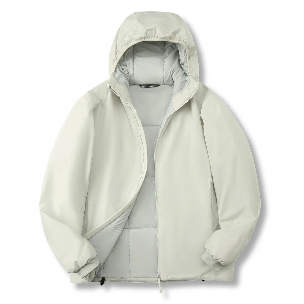 Winter Men's Women's  Unisex Lightweight Cotton Jacket Water-Resistant Hooded Design Windproof Warm Cotton Coat Fashion Trendy Men's Outerwear Lightweight Thermal  Cotton-Padded