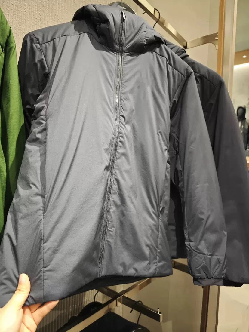 Winter Men's Women's  Unisex Lightweight Cotton Jacket Water-Resistant Hooded Design Windproof Warm Cotton Coat Fashion Trendy Men's Outerwear Lightweight Thermal  Cotton-Padded