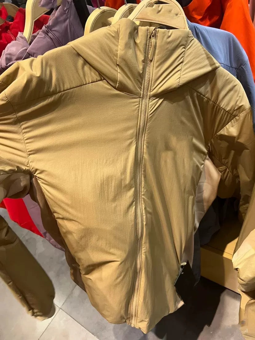 Winter Men's Women's  Unisex Lightweight Cotton Jacket Water-Resistant Hooded Design Windproof Warm Cotton Coat Fashion Trendy Men's Outerwear Lightweight Thermal  Cotton-Padded