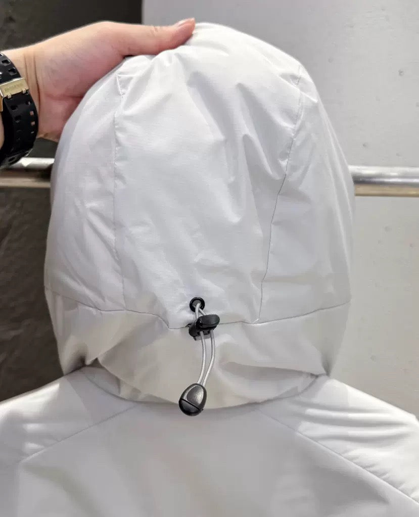 Winter Men's Women's  Unisex Lightweight Cotton Jacket Water-Resistant Hooded Design Windproof Warm Cotton Coat Fashion Trendy Men's Outerwear Lightweight Thermal  Cotton-Padded