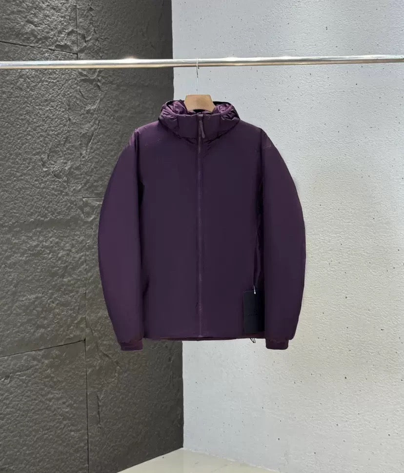 Winter Men's Women's  Unisex Lightweight Cotton Jacket Water-Resistant Hooded Design Windproof Warm Cotton Coat Fashion Trendy Men's Outerwear Lightweight Thermal  Cotton-Padded