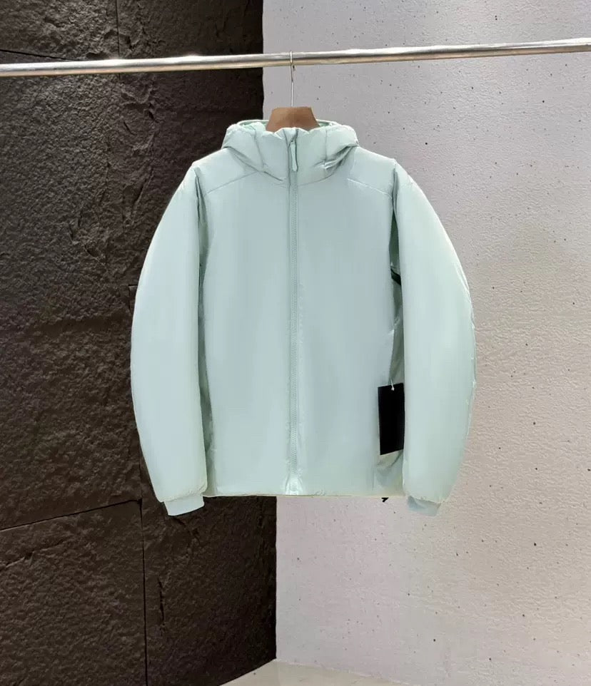 Winter Men's Women's  Unisex Lightweight Cotton Jacket Water-Resistant Hooded Design Windproof Warm Cotton Coat Fashion Trendy Men's Outerwear Lightweight Thermal  Cotton-Padded