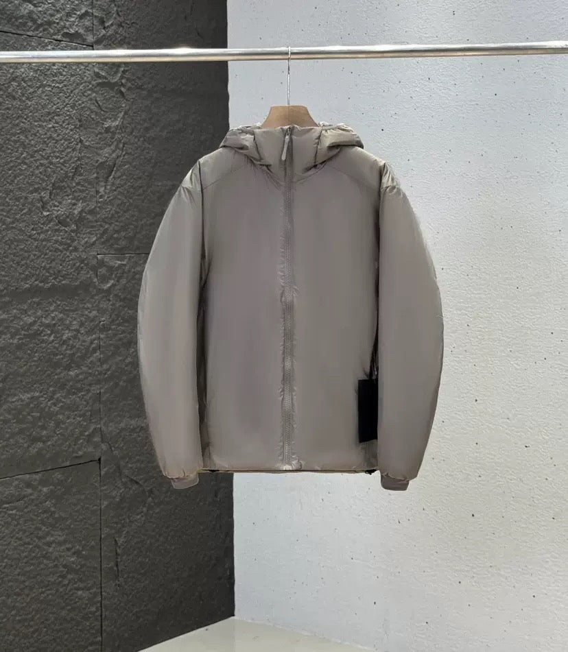 Winter Men's Women's  Unisex Lightweight Cotton Jacket Water-Resistant Hooded Design Windproof Warm Cotton Coat Fashion Trendy Men's Outerwear Lightweight Thermal  Cotton-Padded