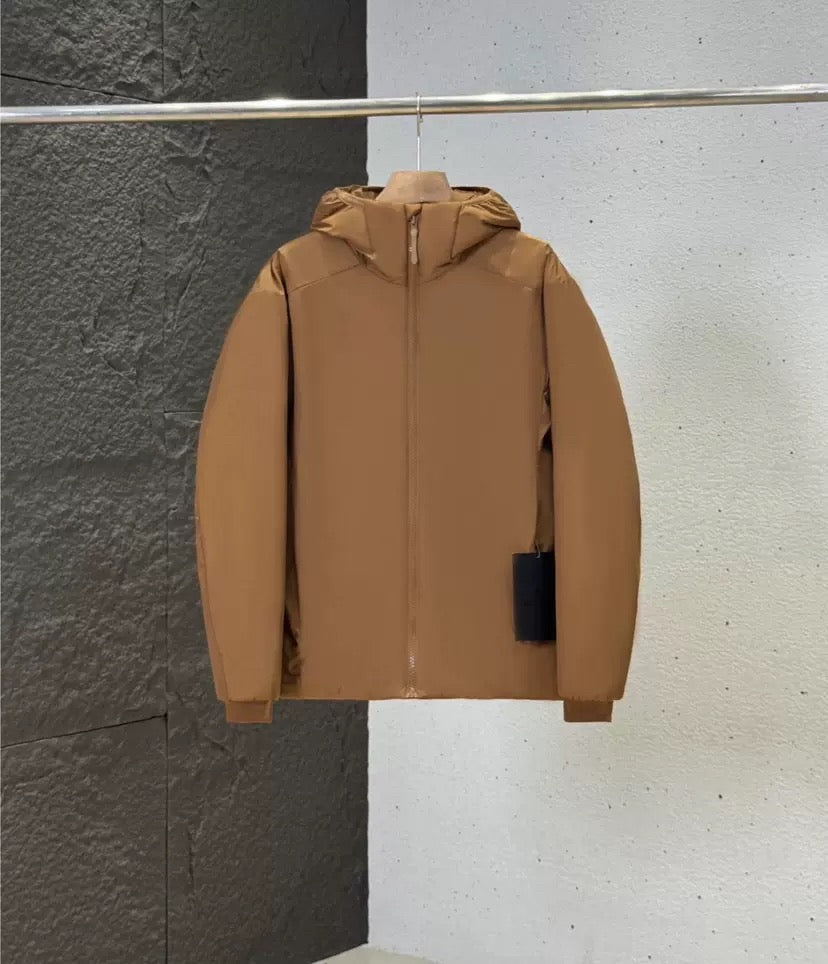 Winter Men's Women's  Unisex Lightweight Cotton Jacket Water-Resistant Hooded Design Windproof Warm Cotton Coat Fashion Trendy Men's Outerwear Lightweight Thermal  Cotton-Padded