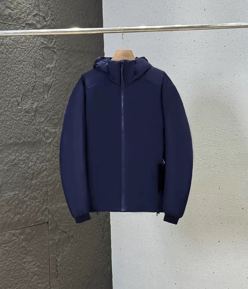 Winter Men's Women's  Unisex Lightweight Cotton Jacket Water-Resistant Hooded Design Windproof Warm Cotton Coat Fashion Trendy Men's Outerwear Lightweight Thermal  Cotton-Padded