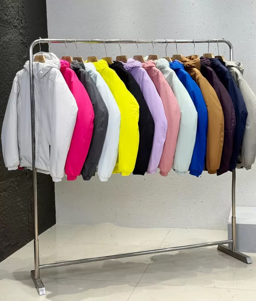 Winter Men's Women's  Unisex Lightweight Cotton Jacket Water-Resistant Hooded Design Windproof Warm Cotton Coat Fashion Trendy Men's Outerwear Lightweight Thermal  Cotton-Padded