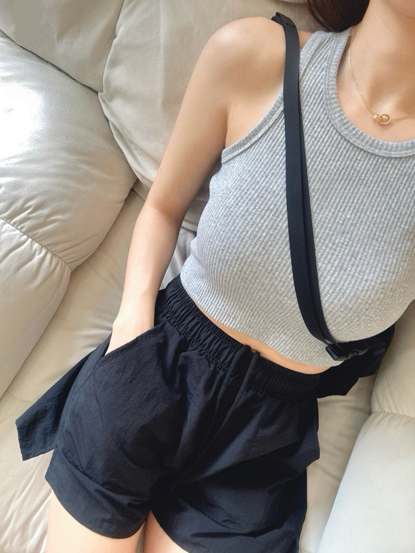 Activewear Ribbed Tank Top Women Anti-Stripe Vest Short Yoga Running Sports Versatile Fitness Top Breathable Ribbed for Women All-Sport No Padding Lightweight in Multi-Colors