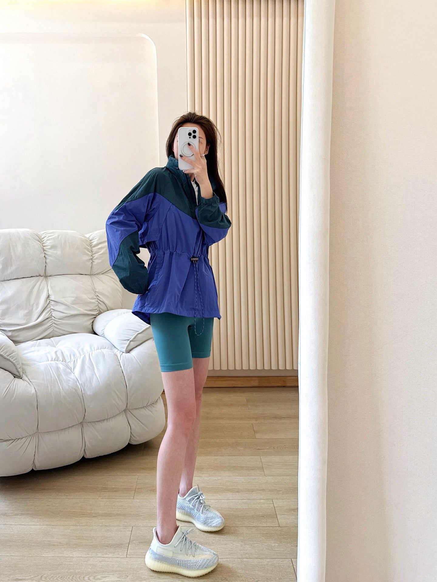 7 Inch Yoga Cycling Pants High Waist Running Sports Fitness Training Shorts Women Four Hot Pants Outer Wear Women