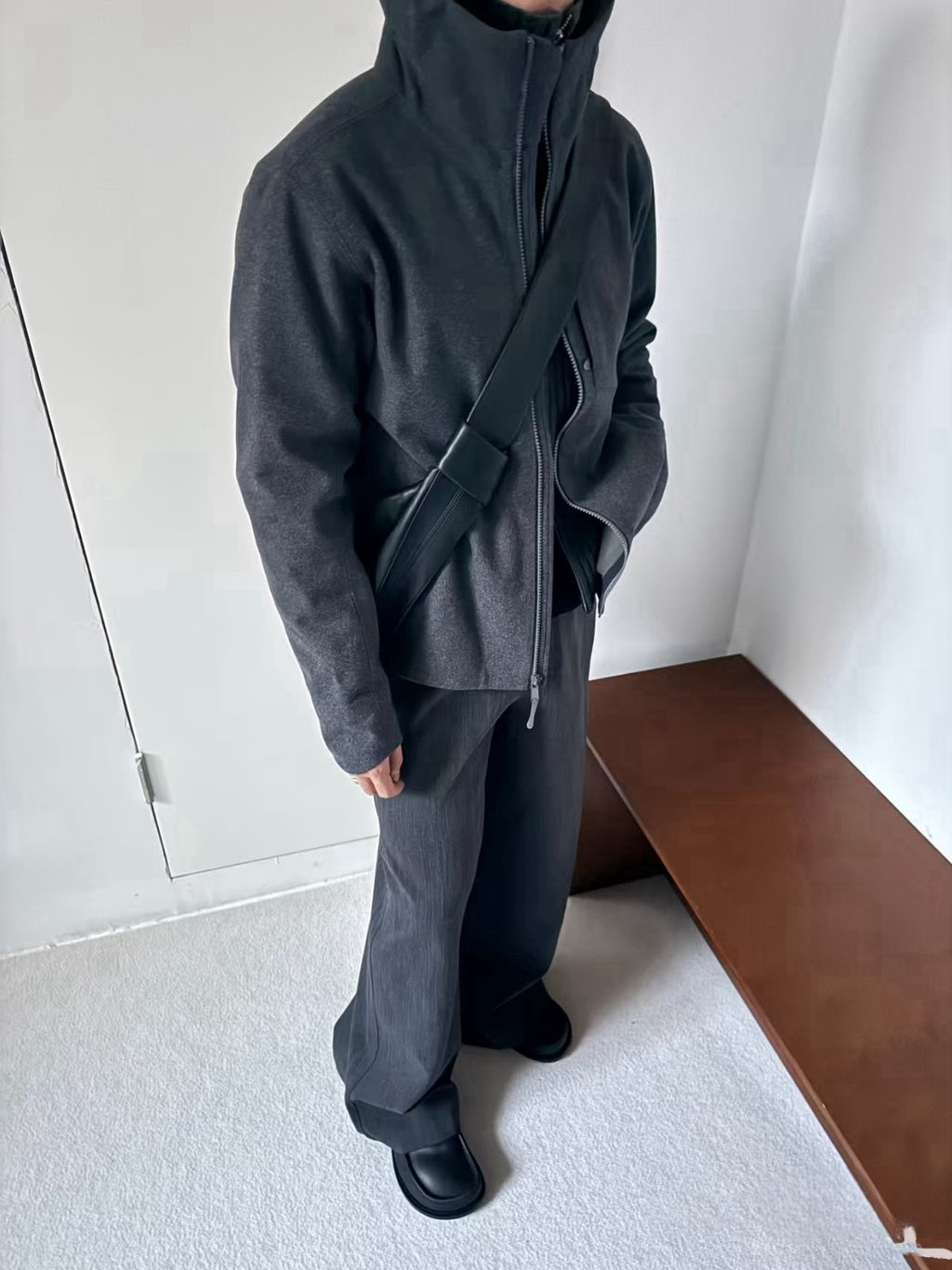 Activewear Premium WOOL Softshell Durable All-Weather Jacket with DWR Two-Way Stretch Outdoor & Casual Wear