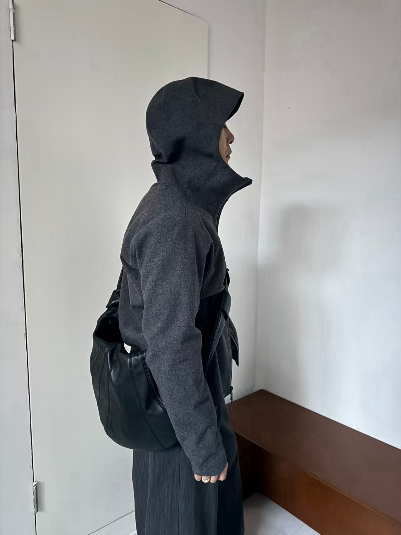 Activewear Premium WOOL Softshell Durable All-Weather Jacket with DWR Two-Way Stretch Outdoor & Casual Wear