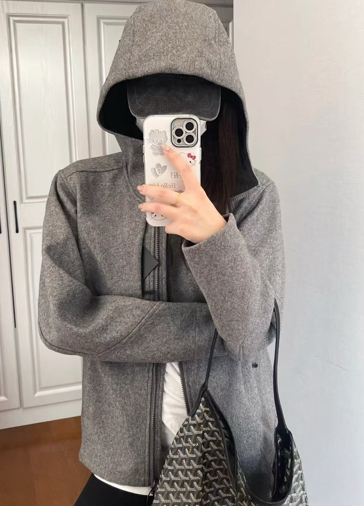 Activewear Premium WOOL Softshell Durable All-Weather Jacket with DWR Two-Way Stretch Outdoor & Casual Wear