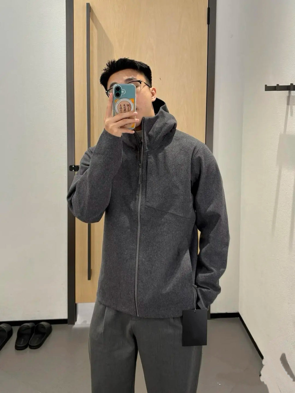 Activewear Premium WOOL Softshell Durable All-Weather Jacket with DWR Two-Way Stretch Outdoor & Casual Wear