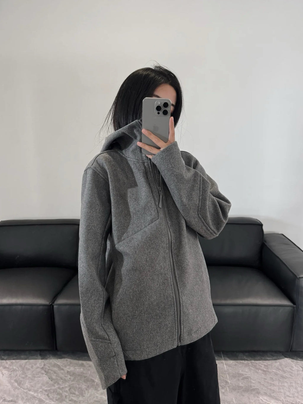 Activewear Premium WOOL Softshell Durable All-Weather Jacket with DWR Two-Way Stretch Outdoor & Casual Wear