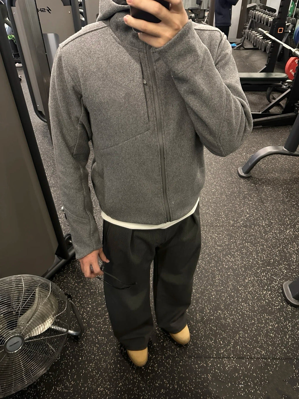 Activewear Premium WOOL Softshell Durable All-Weather Jacket with DWR Two-Way Stretch Outdoor & Casual Wear