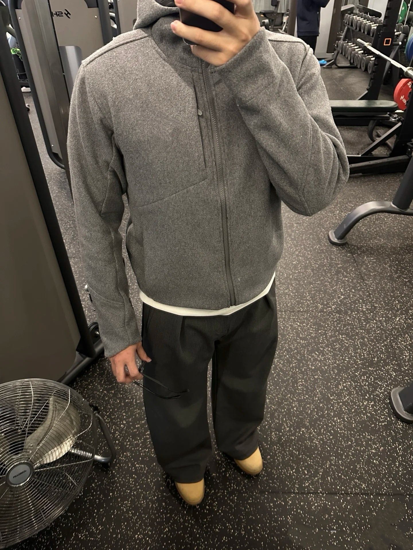 Activewear Premium WOOL Softshell Durable All-Weather Jacket with DWR Two-Way Stretch Outdoor & Casual Wear