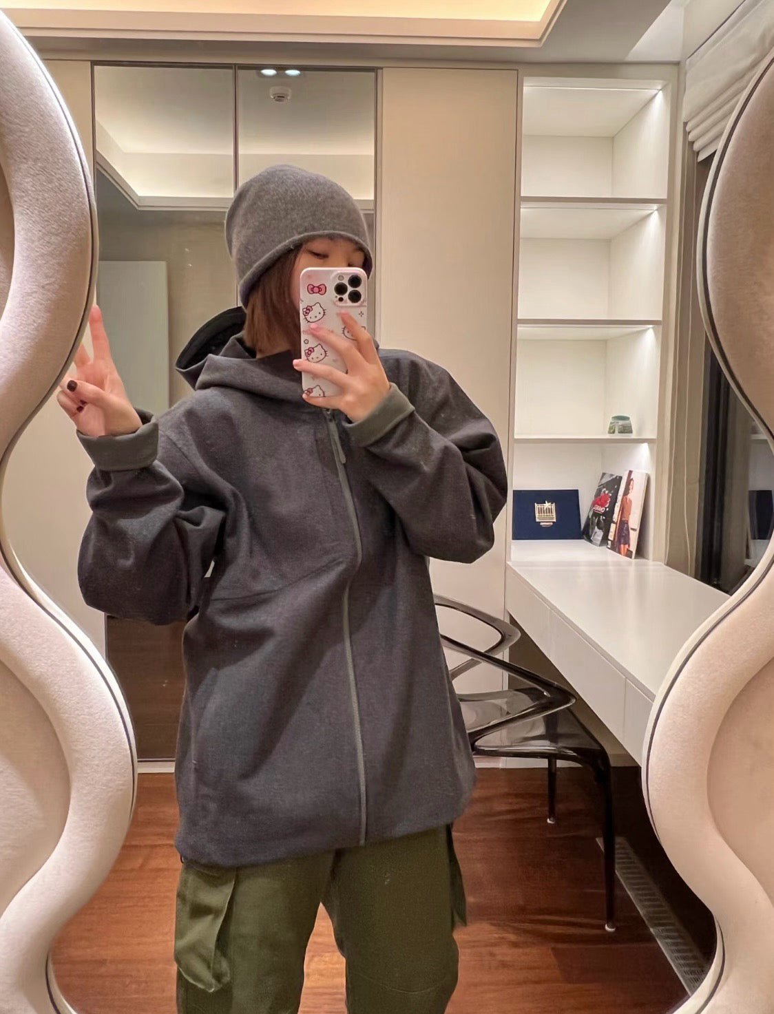 Activewear Premium WOOL Softshell Durable All-Weather Jacket with DWR Two-Way Stretch Outdoor & Casual Wear